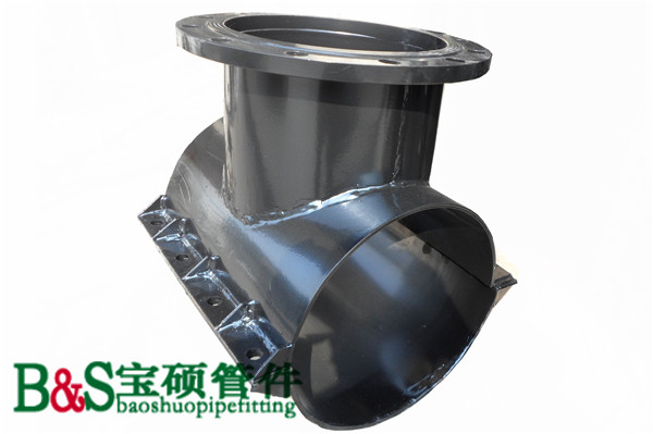 PE法蘭哈夫三通管卡法蘭增接口法蘭馬鞍三通 PE法蘭馬鞍三通管卡