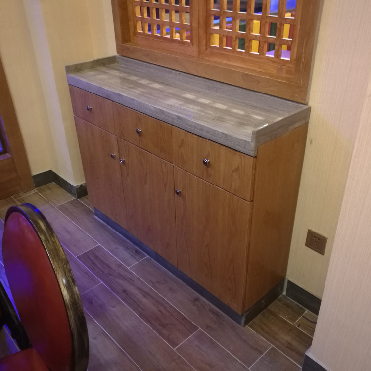 餐廳備餐柜定做，實木備餐柜餐具臺，餐飲店木質(zhì)餐邊柜