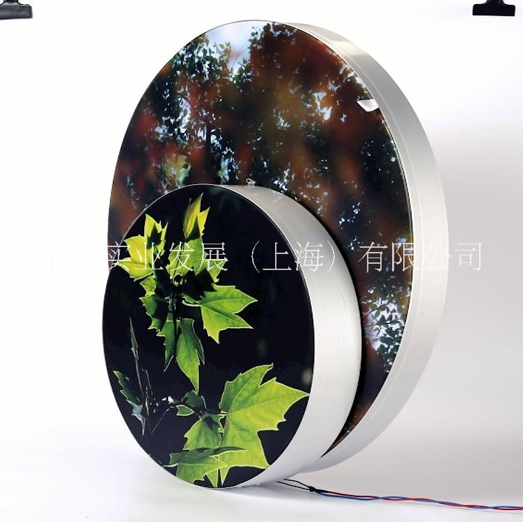 廠家* 無邊框led圓形燈箱 開啟式無邊框uv軟膜超薄燈箱