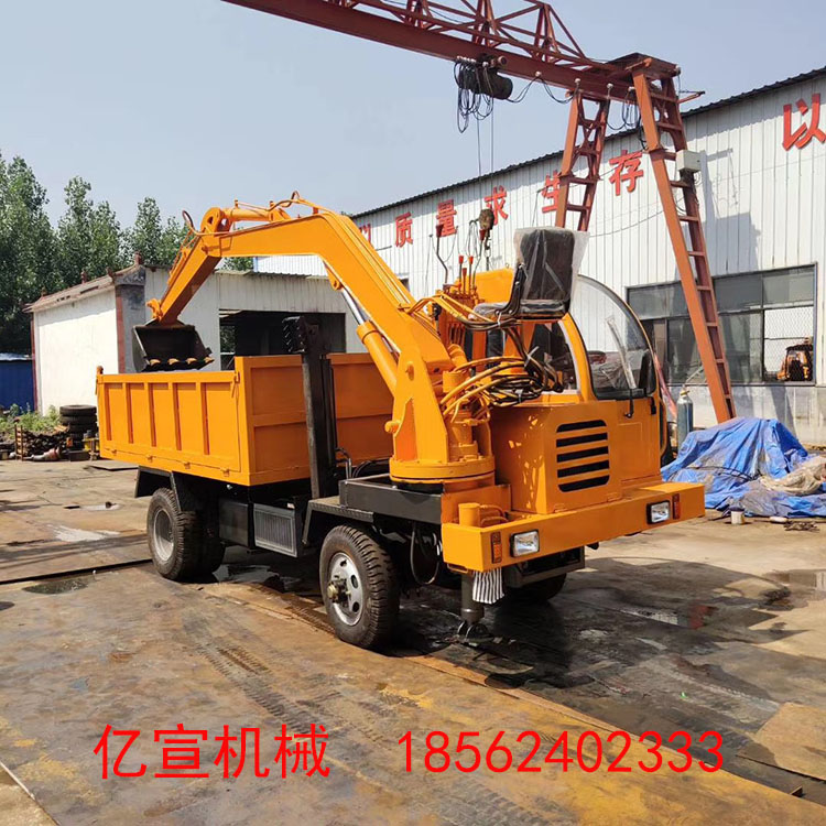 四不像自制隨車挖 多功能農(nóng)用隨車挖 建筑工地礦山挖土拉沙輪式機(jī)械