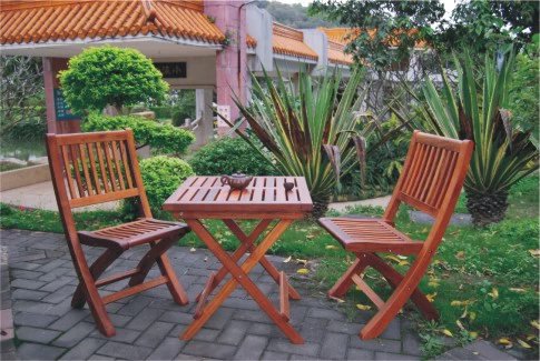 景觀成品實(shí)木餐桌椅組合，別墅庭院木質(zhì)餐椅餐臺(tái)套裝