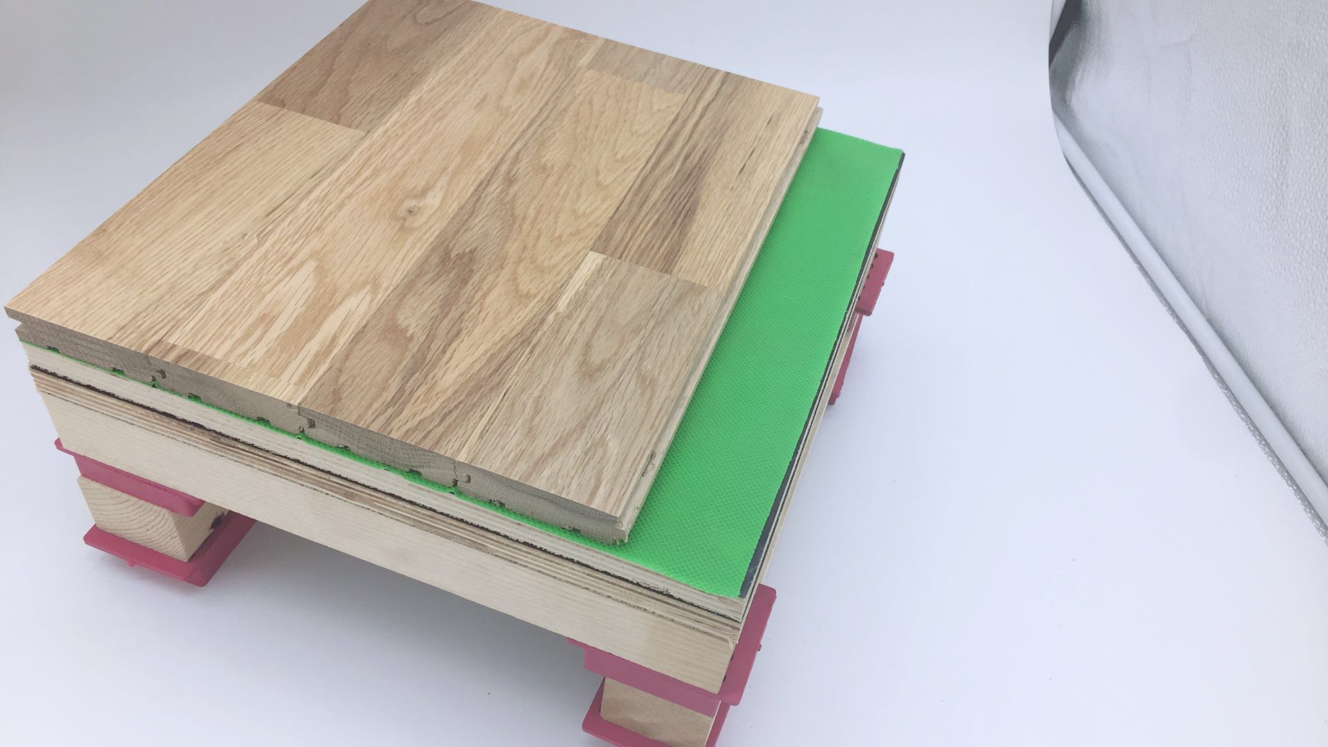 體育運動木地板籃球館木地板22個厚楓木地板廠家上門安裝