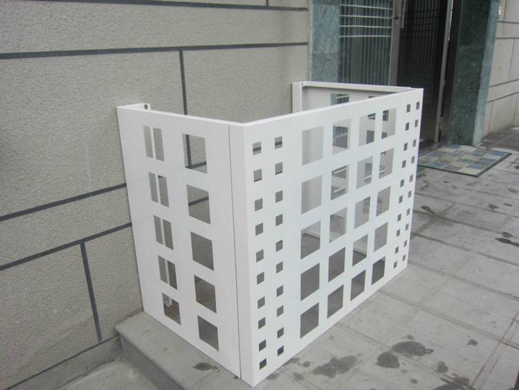 品牌鋁單板幕墻廠家定制價格低 鏤空雕花沖孔木紋石紋鋁單板空調(diào)外機罩