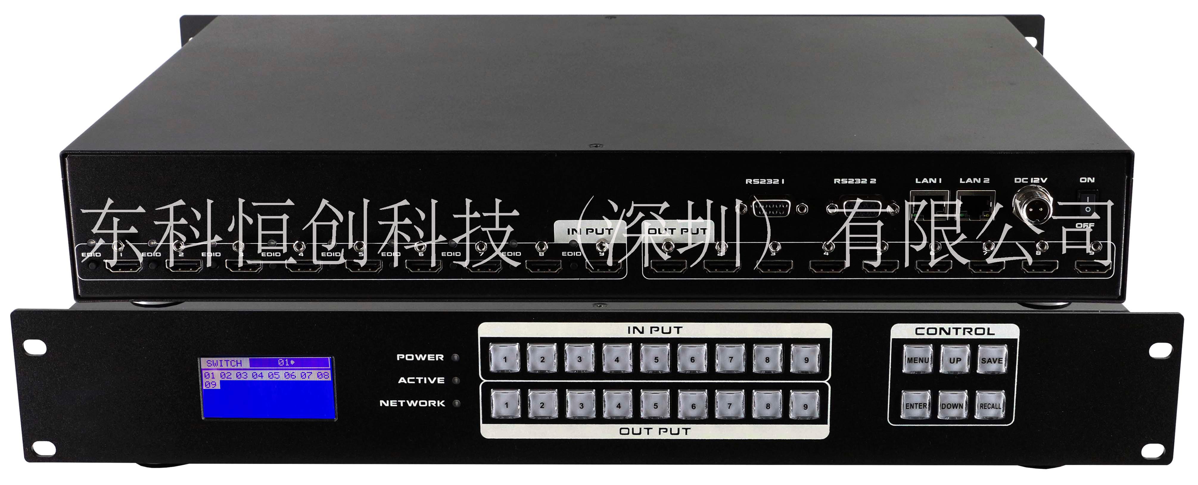 HDMI帶屏高端按鍵矩陣9進(jìn)9出/18進(jìn)18出