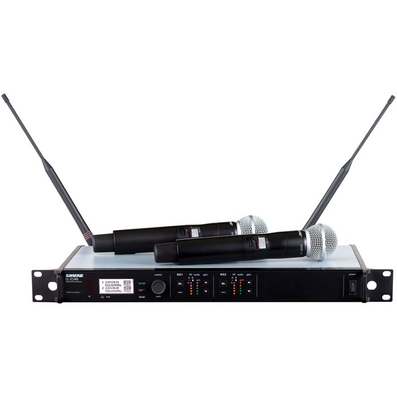 Shure ULXD24D/SM58 舒爾數(shù)字手持無線話筒 ULXD24/58心形動(dòng)圈手持麥克風(fēng)