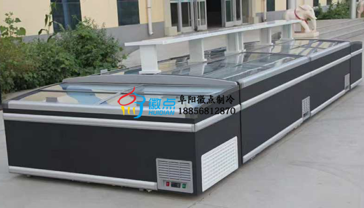 供應(yīng)超市1.5米直冷島柜徽點(diǎn)牛羊肉卷速凍臥式展示柜滁州廠家