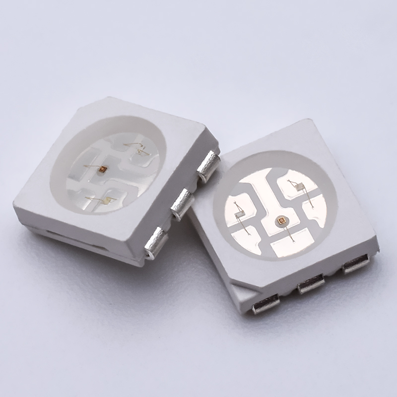 5050rgb燈珠貼片 三安高亮5050貼片rgb燈珠七彩燈珠發(fā)光二極管工廠直銷