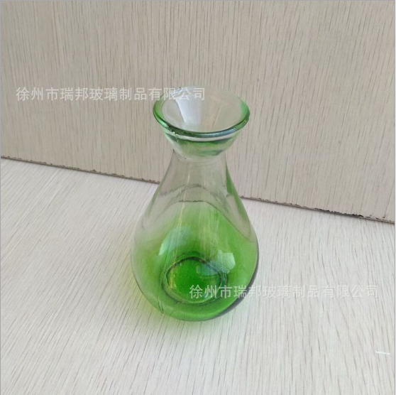 香薰玻璃瓶無火 彩色玻璃瓶插花瓶藤條熏香家用室內(nèi)除臭香薰瓶