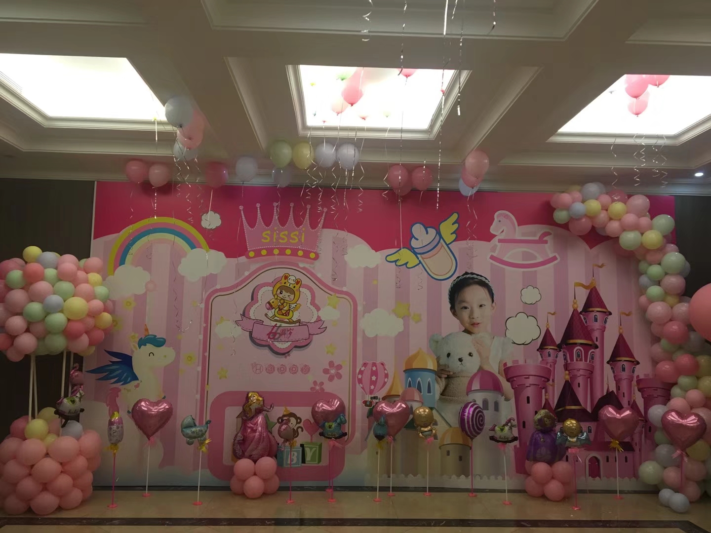 開(kāi)業(yè)花藝氣球拱門裝飾布置寶寶宴周歲氣球裝飾布置