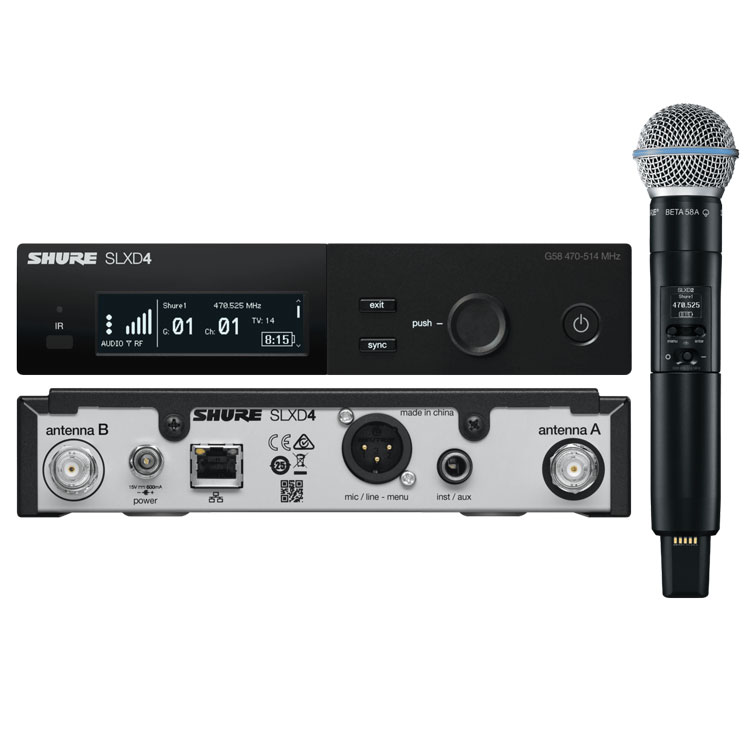 Shure SLXD24/B58 舒爾手持無線話筒 新款無線話筒