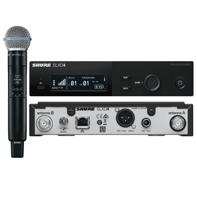 Shure SLXD24/B58 舒爾手持無線話筒 新款無線話筒
