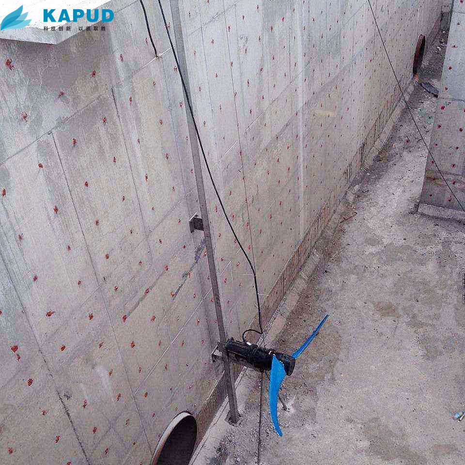 QJB低速潛水推流器 潛水推流器安裝圖