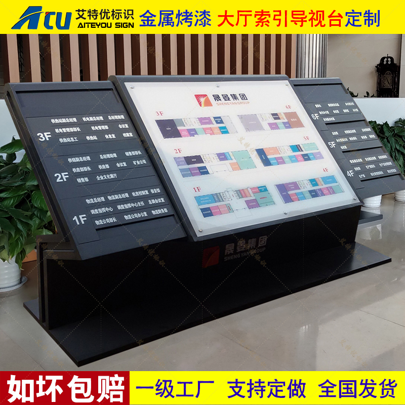 *商場(chǎng)發(fā)光燈箱導(dǎo)視牌酒店指示牌學(xué)校平面圖樓層索引導(dǎo)向牌