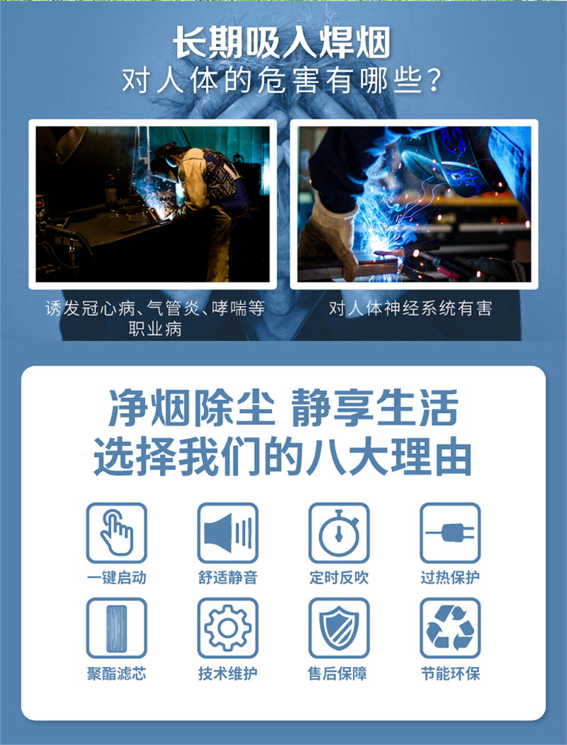 潔威科柜式焊接煙塵除塵器 無刷大風量除塵器 金屬焊接煙霧粉塵除塵器