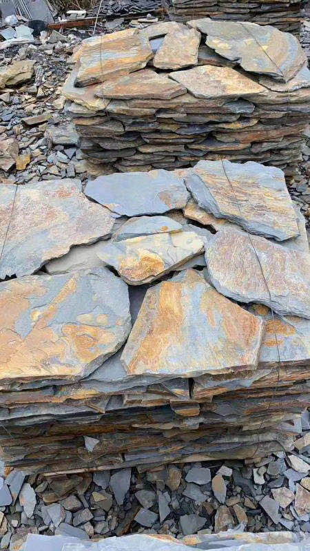 銹色冰裂紋 銹色板巖銹色文化石