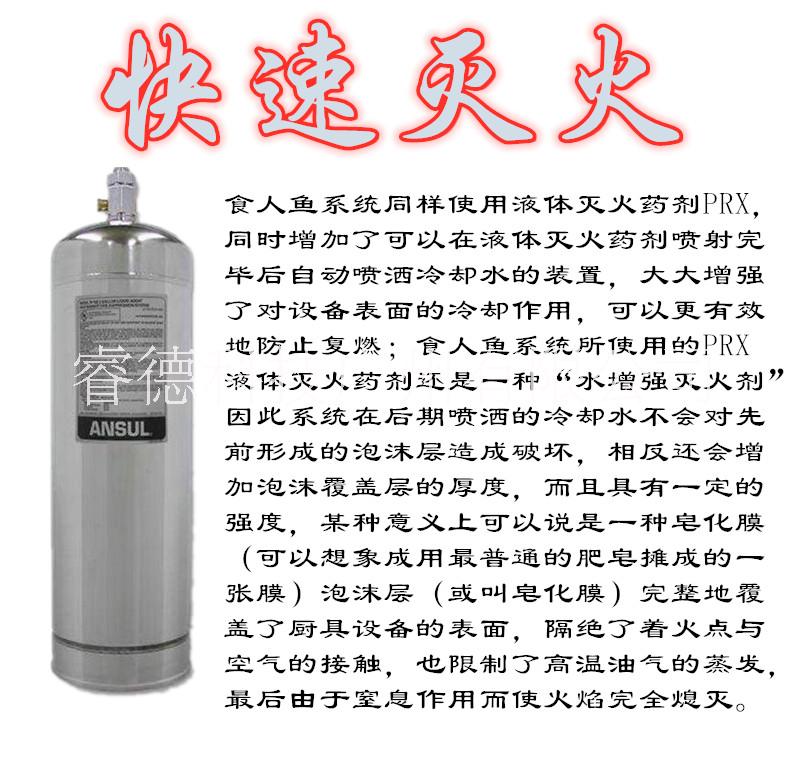 美國安素滅火系統(tǒng) UL國際驗證食人魚廚房自動滅火
