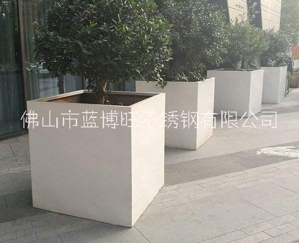 廠家直接定制不銹鋼裝飾展示花盆酒店商場定制花盆