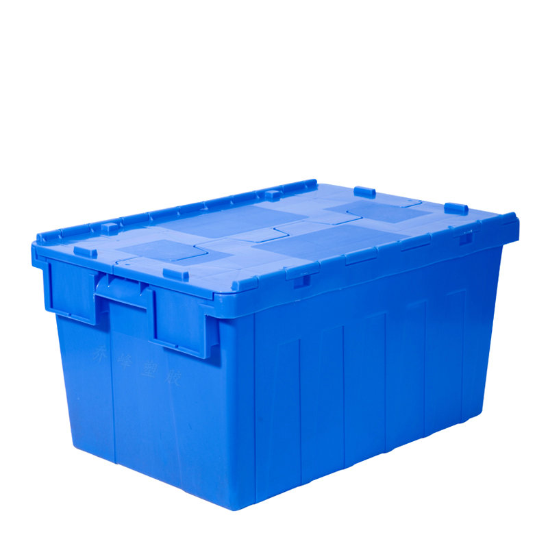 供應(yīng) 1#物流箱600*400*300  配蓋物流箱 翻蓋可重疊箱 全新料物流膠箱 超市物流箱