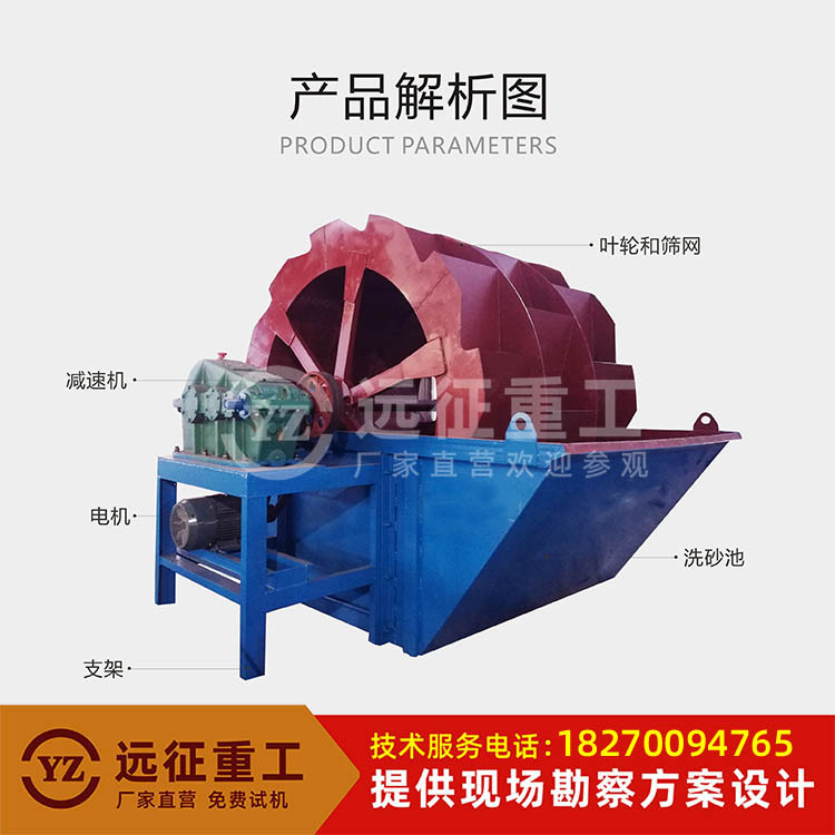 定制輪式洗沙機(jī) 挖斗洗砂機(jī) 雙排