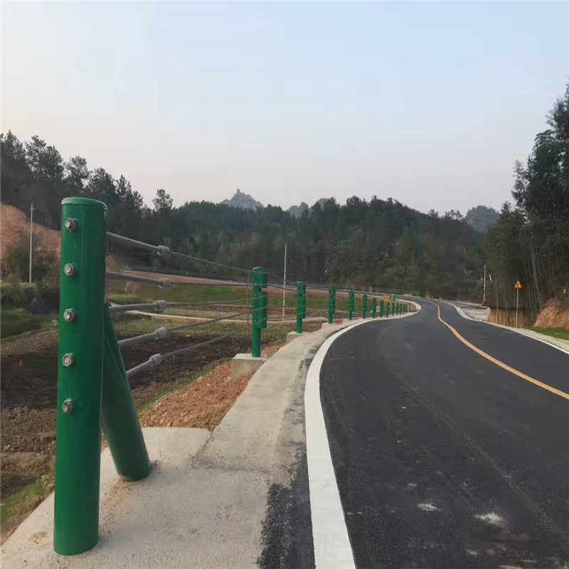路側(cè)纜索護(hù)欄鋼絲繩立柱欄桿纜瑞