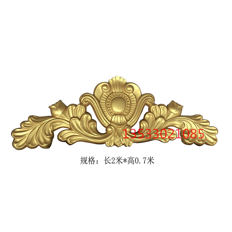 別墅外墻裝飾門頭花浮雕掛件|玻璃鋼仿沙巖石門頭花|人造砂巖山花浮雕