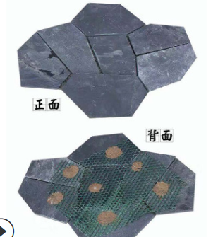 碎拼室內(nèi)外仿古地面鋪路石  黑色不規(guī)則冰裂紋 供貨青石板