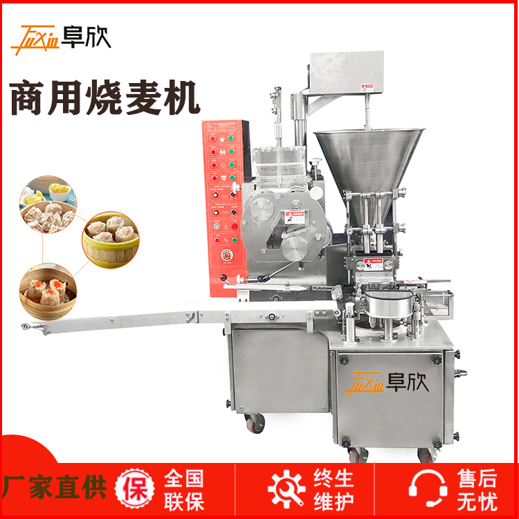 阜欣FX-800全自動雙排燒麥機冷凍干蒸機魚肉糯米燒賣機