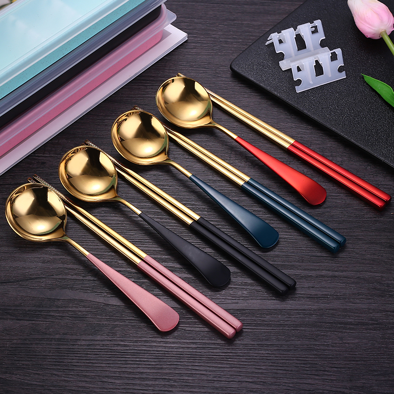 網(wǎng)紅不銹鋼便攜餐具套裝禮品定制logo韓式學(xué)生叉子勺子筷子兩件套 不銹鋼網(wǎng)紅便攜三件套 不銹鋼網(wǎng)紅便攜兩件套