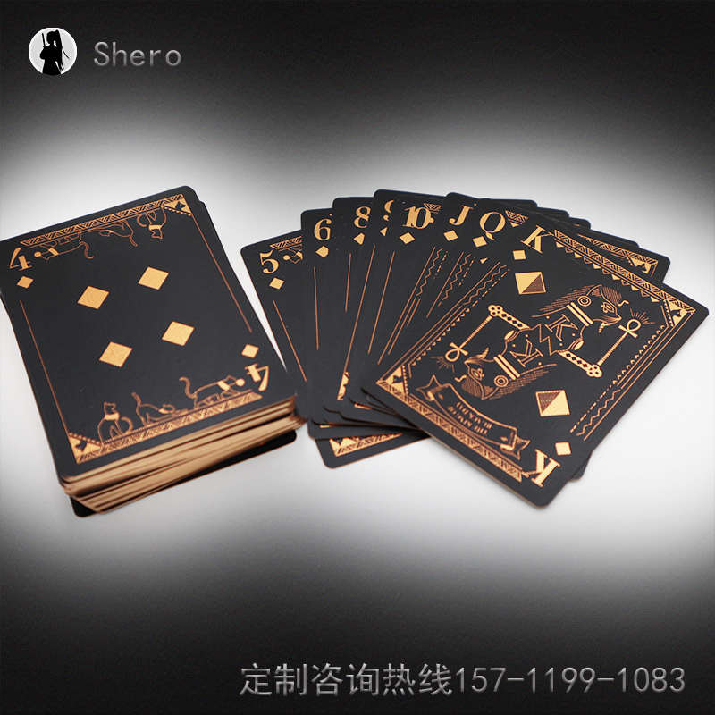 外貿游戲卡牌定制 燙金邊塔羅牌 異形牌訂制 燙金邊卡牌 外貿燙金邊游戲卡牌定制