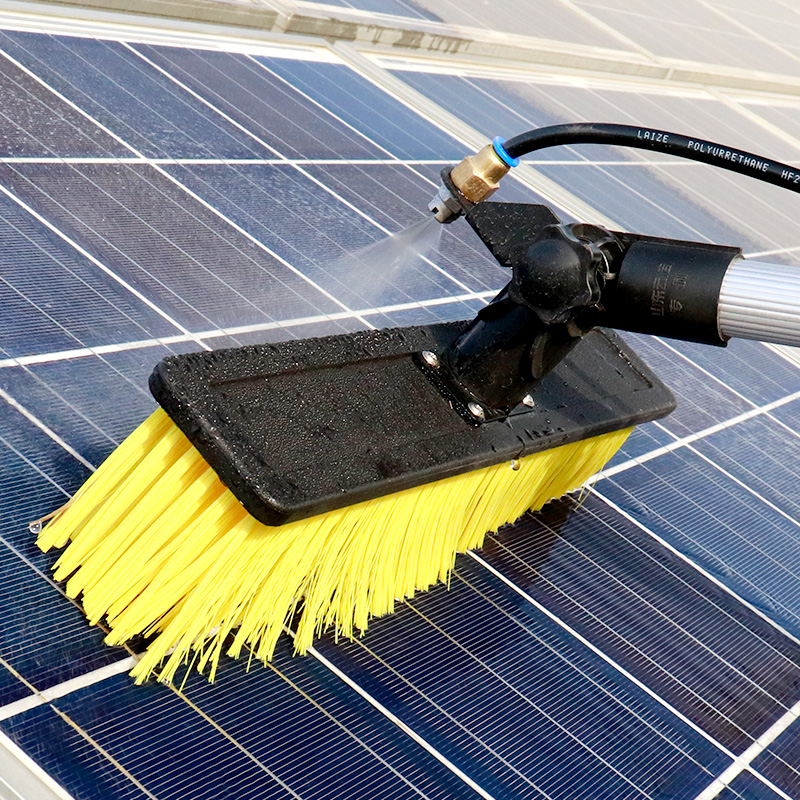 向陽天光伏板清洗工具太陽能發(fā)電板板清潔噴通水刷發(fā)電板*擦組件
