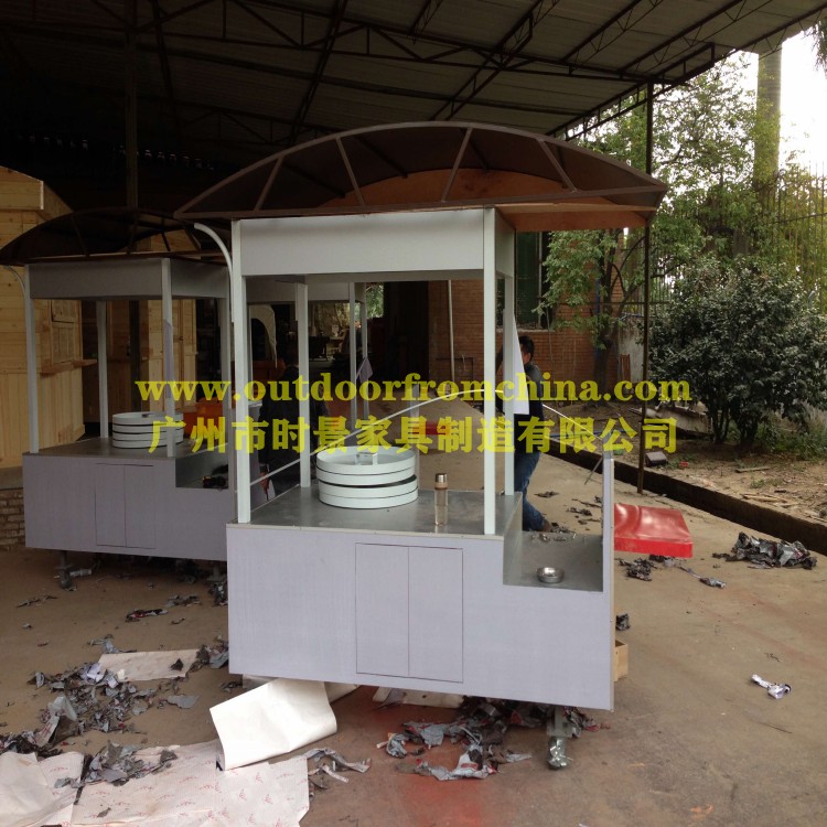 街道可移動(dòng)的城市售貨亭 新款式定做 食品售賣亭 金屬售貨車