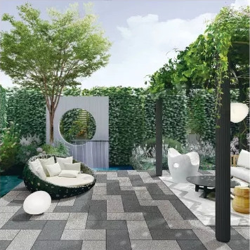 芝麻黑荔枝面仿石磚哪家好 仿芝麻黑PC磚