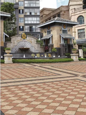 芝麻黑火燒面仿石磚哪家好 仿芝麻黑PC磚廠家