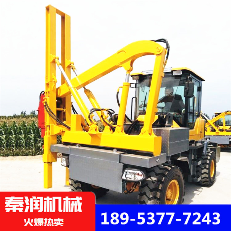 秦潤品牌護(hù)欄打樁機(jī) ，波形護(hù)欄打樁機(jī)，護(hù)欄打樁機(jī)廠家