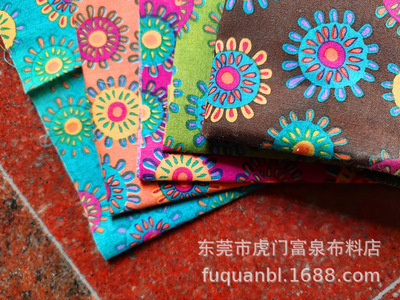 滌棉翠花印花 玩具、手袋、鞋材、制衣用布 東莞滌棉翠花印花