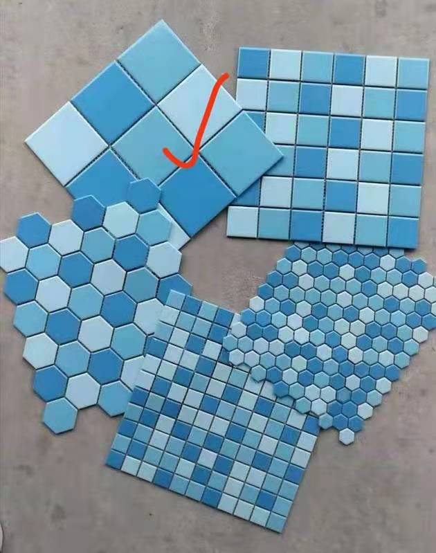 河南游泳池用廣場磚，馬賽克批發(fā)，水池用馬賽克