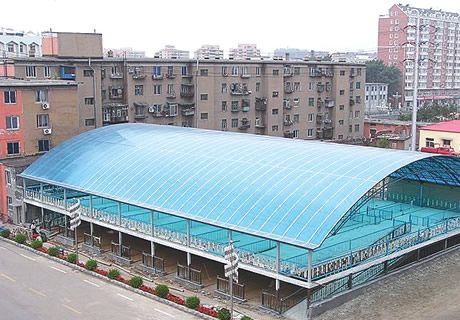 淄博溫室大棚pc陽光板10毫米陽光板 淄博雨棚pc陽光板