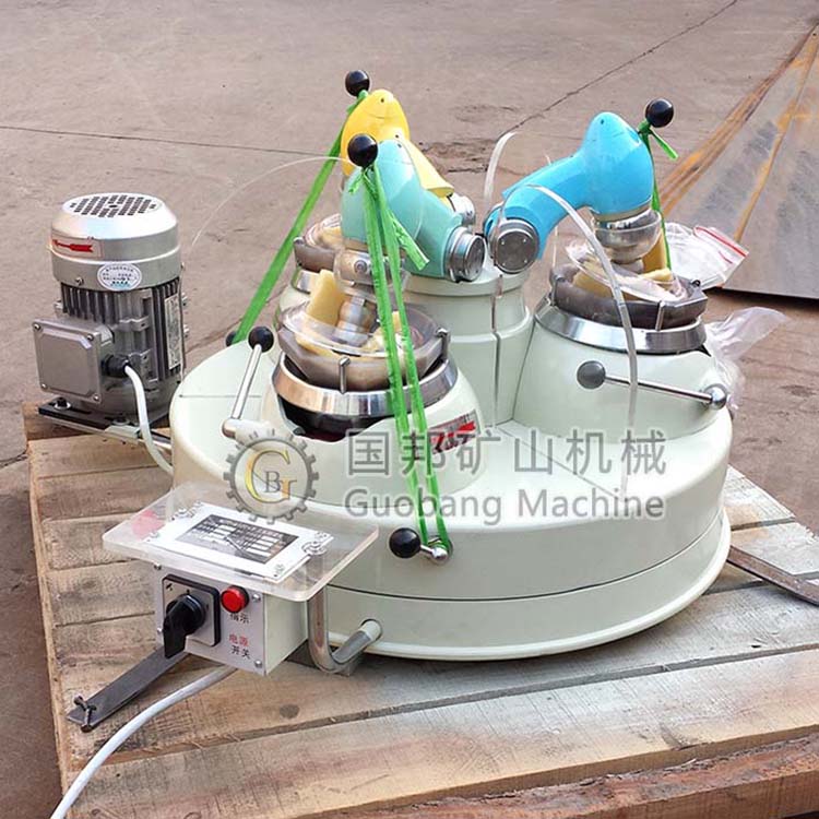 XPM-Φ120×3型三頭研磨機(jī)小型高校實(shí)驗(yàn)研磨設(shè)備瑪瑙料缽三頭研磨機(jī)