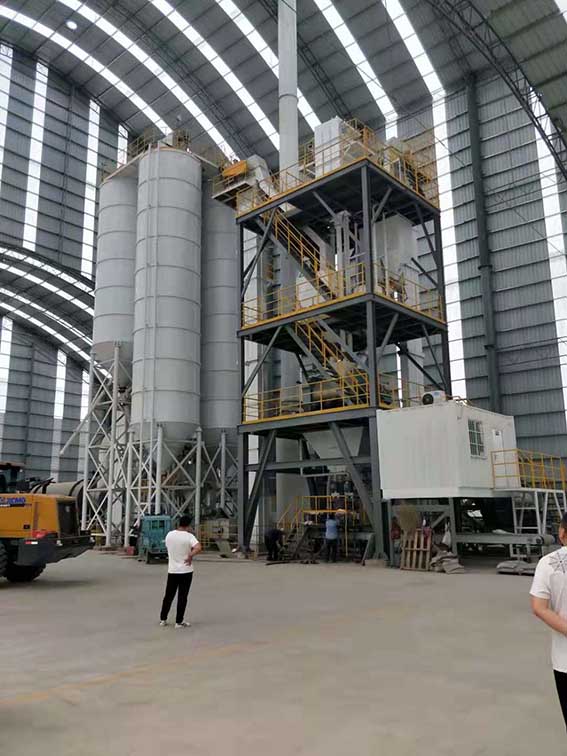 干粉砂漿生產(chǎn)線砌磚膠膩子粉特種干混砂漿生產(chǎn)設備
