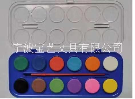 固體水彩粉餅12色初學(xué)者繪畫(huà)水粉顏料學(xué)生手繪畫(huà)粉餅便攜寫(xiě)生套裝