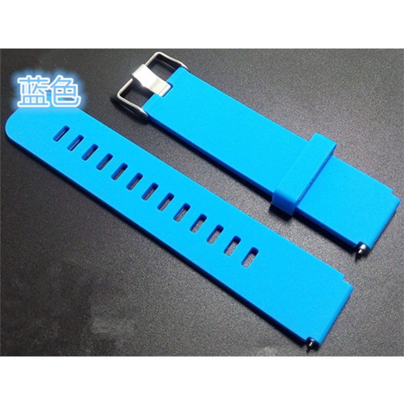 硅膠帶20mm通用送快拆生耳智能手表替換表帶工廠現(xiàn)貨