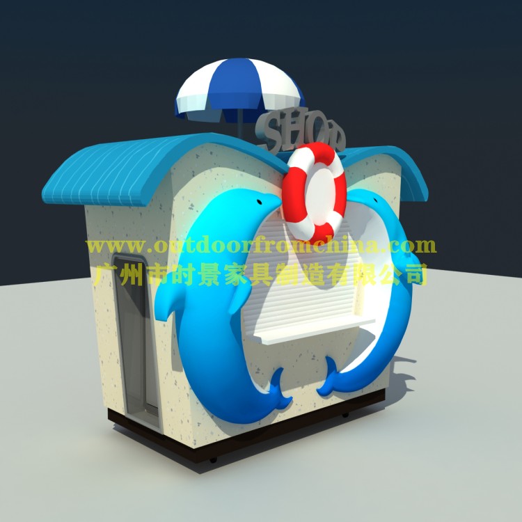 周口游樂園販賣花車 移動廣場冰淇淋售賣亭