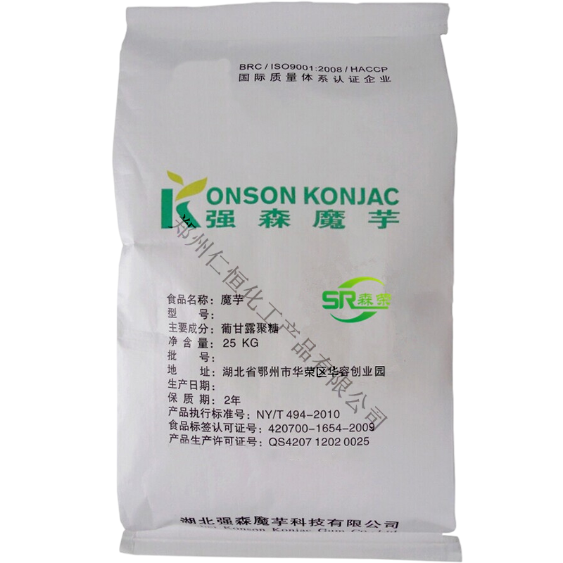 現(xiàn)貨供應(yīng)強(qiáng)森魔芋粉 KJ-30葡甘露聚糖 純化魔芋粉食品增稠劑魔芋膠