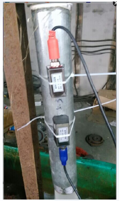 管道超聲波流量計傳感器外夾安裝