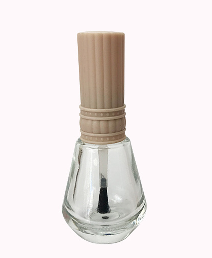 8086塑料美甲蓋瓶 光面指甲油瓶 實用金色指甲油蓋配瓶子 光面指甲油瓶定制