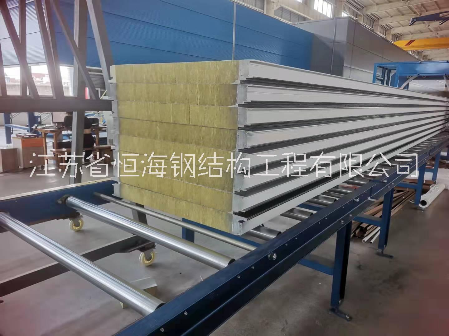 江蘇聚氨酯封邊巖棉夾芯板廠家，批發(fā)價(jià)格，生產(chǎn)商【江蘇恒海鋼結(jié)構(gòu)工程有限公司】