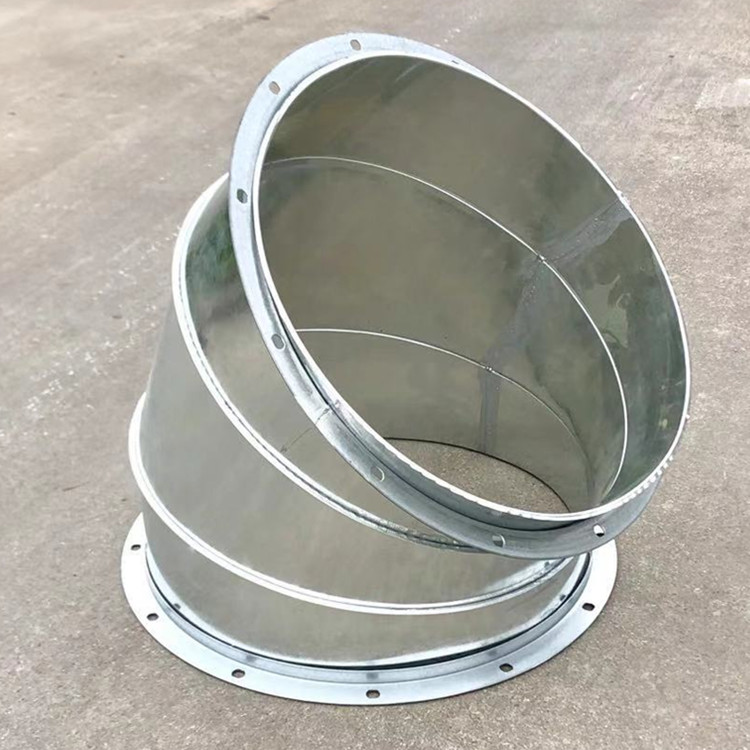 江門排氣除塵加工 通風(fēng)管道白鐵皮彎頭加工廠