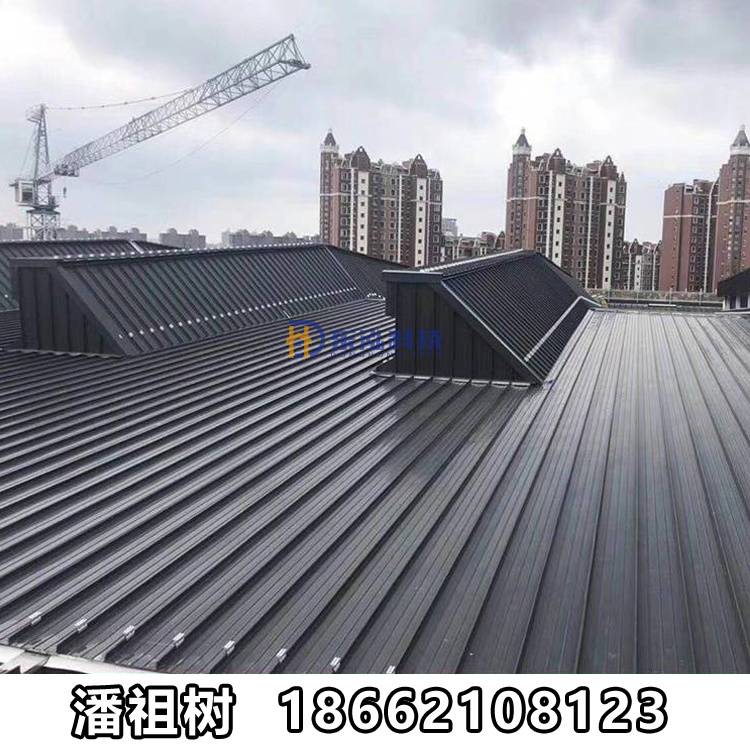 0.9mm厚65-430型鋁鎂錳板 直立鎖邊鋁鎂錳合金屋面板 圖書館 博物館氟碳漆鋁鎂錳瓦