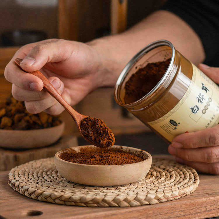 白樺茸超微粉生產(chǎn)廠家 特殊膳食食品白樺茸黑金精粉oem貼牌代加工