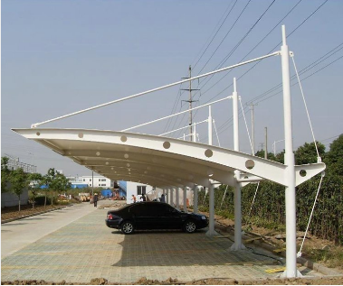 上海膜結構停車棚定制廠家安裝 膜結構汽車停車棚